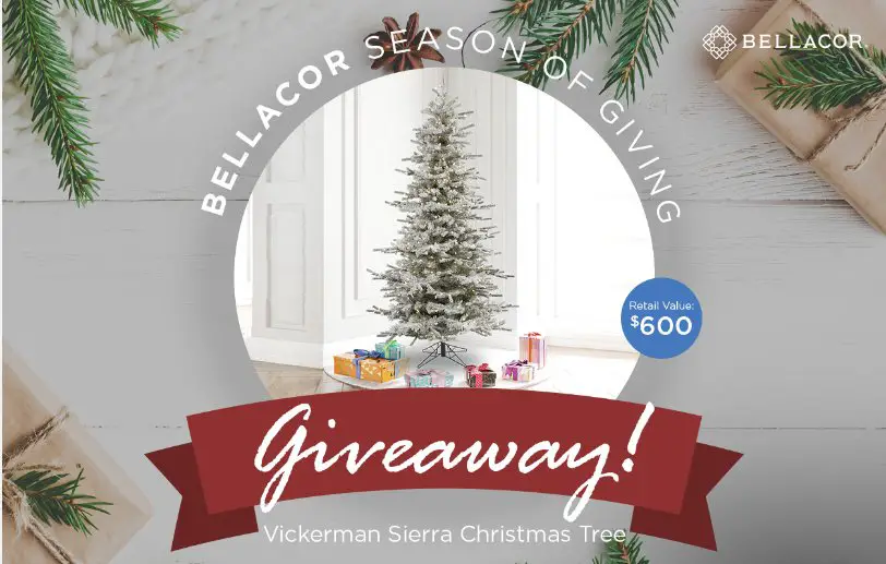 Bellacor Season of Giving Sweepstakes – Win A Christmas Tree Prize Pack