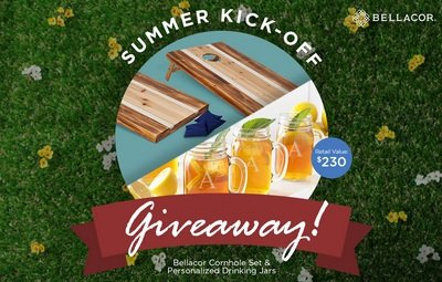 Bellacor Summer Kick-Off Giveaway - Win a Cornhole Set and Personalized Jars