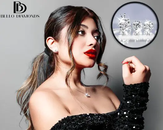 Bello Diamonds Lucky Seven Jewelry Giveaway - Win A Pair Of Diamond Studs & Diamond Pendant Necklace