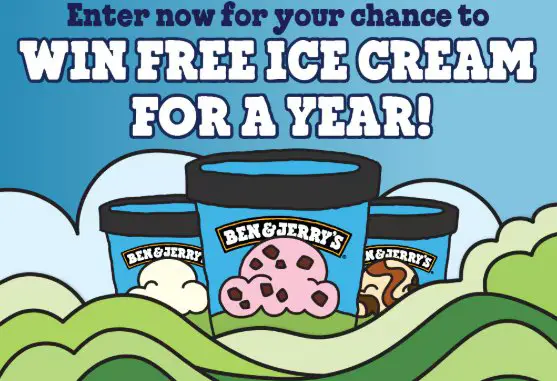 Ben & Jerry’s “Free Cone Day” Sweepstakes - Win a year supply of Ben & Jerry’s ice cream