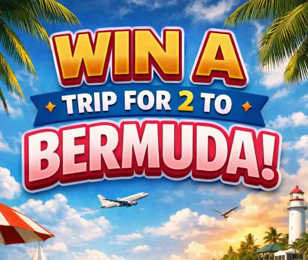 Bermuda Tourism Authority 2026 Getaway Sweepstakes -  Win a Trip for 2 to Bermuda