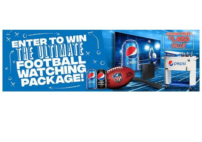 Bernick's Pepsi Ultimate Football Watching Program Sweepstakes - Win a Samsung 75" TV and More