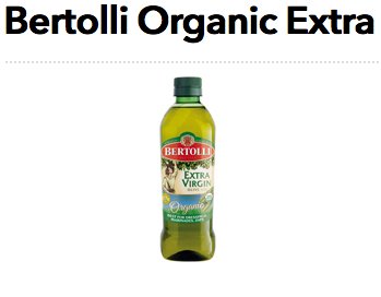 Bertolli Organic Extra Virgin Olive Oil Giveaway