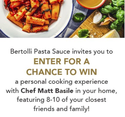 Bertolli Taste of Tuscany Contest