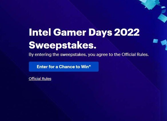 Best Buy Intel Gamer Days Sweepstakes - Win A $1,700 HP Omen Laptop Or  Desktop Computer