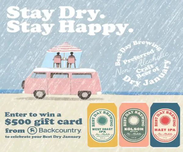 Best Day Brewing Dry January Giveaway - Win A $500 Gift Card + 2 Cases of Non-Alcoholic Beer