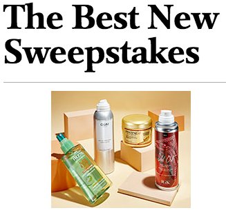 Best New Beauty Products Of The Year Sweepstakes