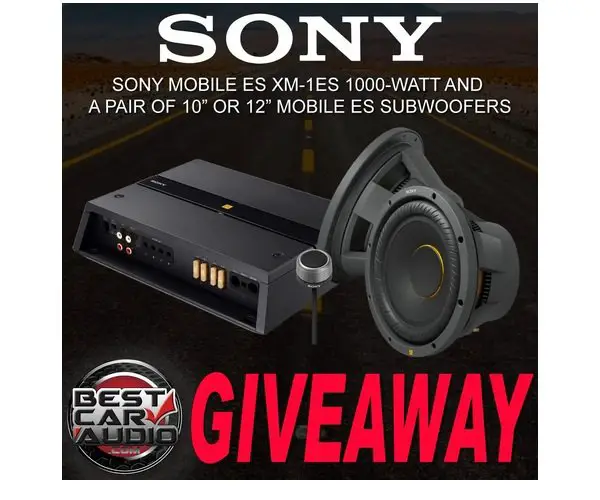 BestCarAudio.com Sony Amplifier + Subwoofer Giveaway - Win A Sony Mobile ES Subwoofer System