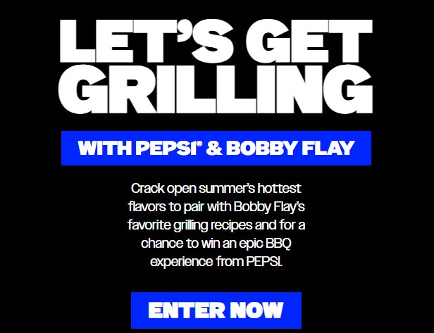Better With Pepsi Grilling Party Giveaway – Win A Grilling Party Prize Pack Including 3 -Piece BBQ Set & More