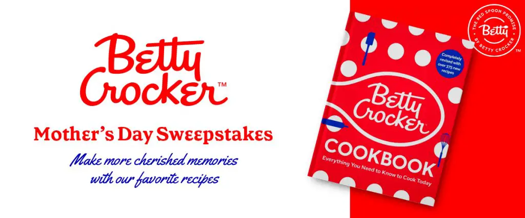 Betty Crocker Mother’s Day Sweepstakes – Enter To Win A Copy Of Betty Crocker Cookbook (10 Winners)