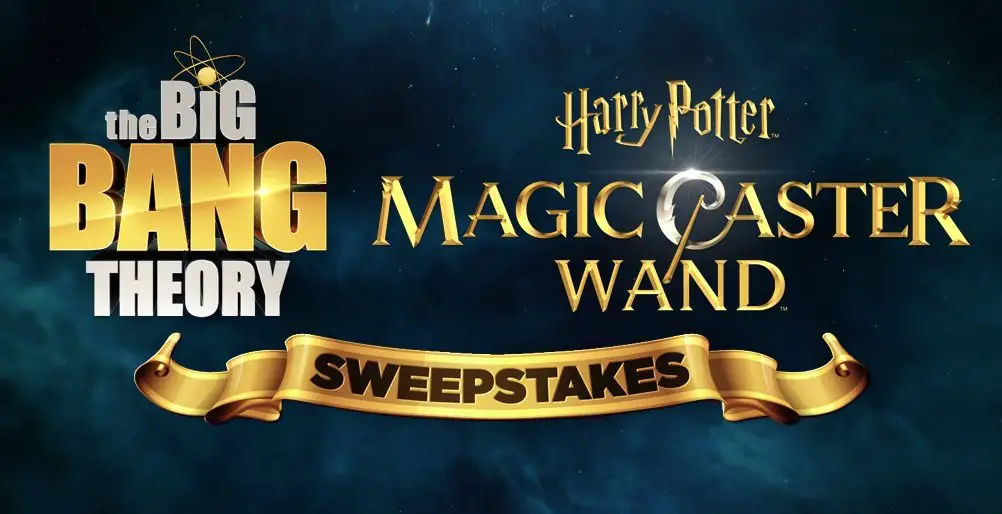BIG BANG THEORY Harry Potter Sweepstakes - Win A $5,000 Gift Card & A Harry Potter Wand