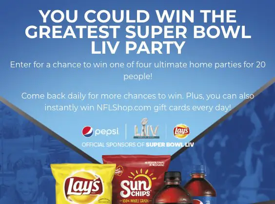 Big Game Party Sweepstakes
