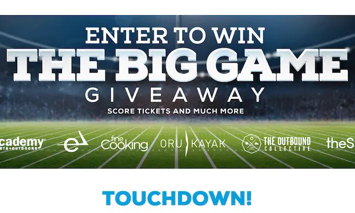 Big Game Sweepstakes