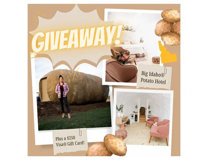 Big Idaho Potato Hotel Giveaway - Win An Overnight Stay At The Big Idaho Potato Hotel + $250 Prepaid Gift Card