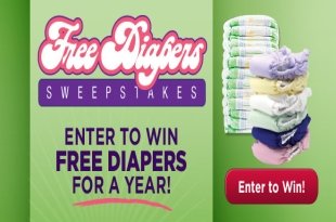 BIG $ Value! Free Diapers For A Year Sweepstakes!