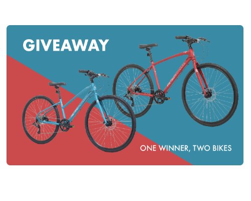 BikeRide Mendham Bicycles Giveaway - Win Two Hybrid Bikes