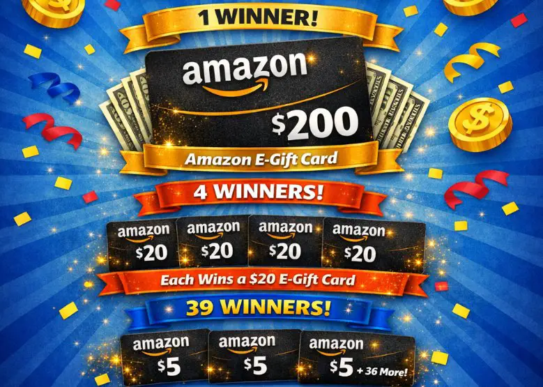 Bill Hiatt May 2026 Giveaway - $200, $20 & $5 Amazon Gift Cards Up For Grabs