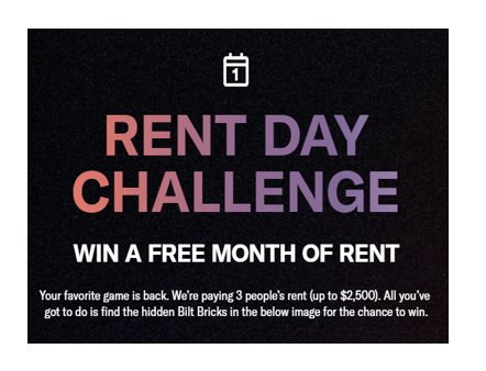 Bilt Rent Day Challenge - Win $2,500 Rent Rent Money