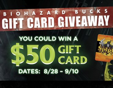 Biohazard Bucks Gift Card Giveaway