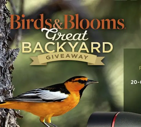Birds and Blooms Great Backyard Giveaway