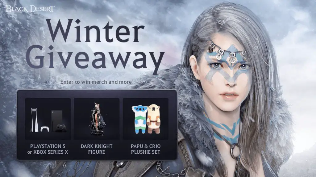 Black Desert Console Winter Giveaway - PS5, Xbox Series X, Dark Knight Figure, $50 Xbox/PlayStation Gift Cards Up For Grabs