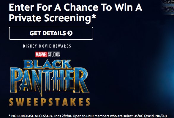 Black Panther Sweepstakes