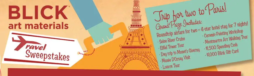 Blick Car Travel Sweepstakes - Trip to Paris!