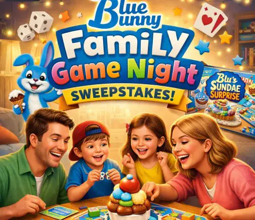 Blue Bunny “Family Game Night” Sweepstakes - Board Game & More Up For Grabs