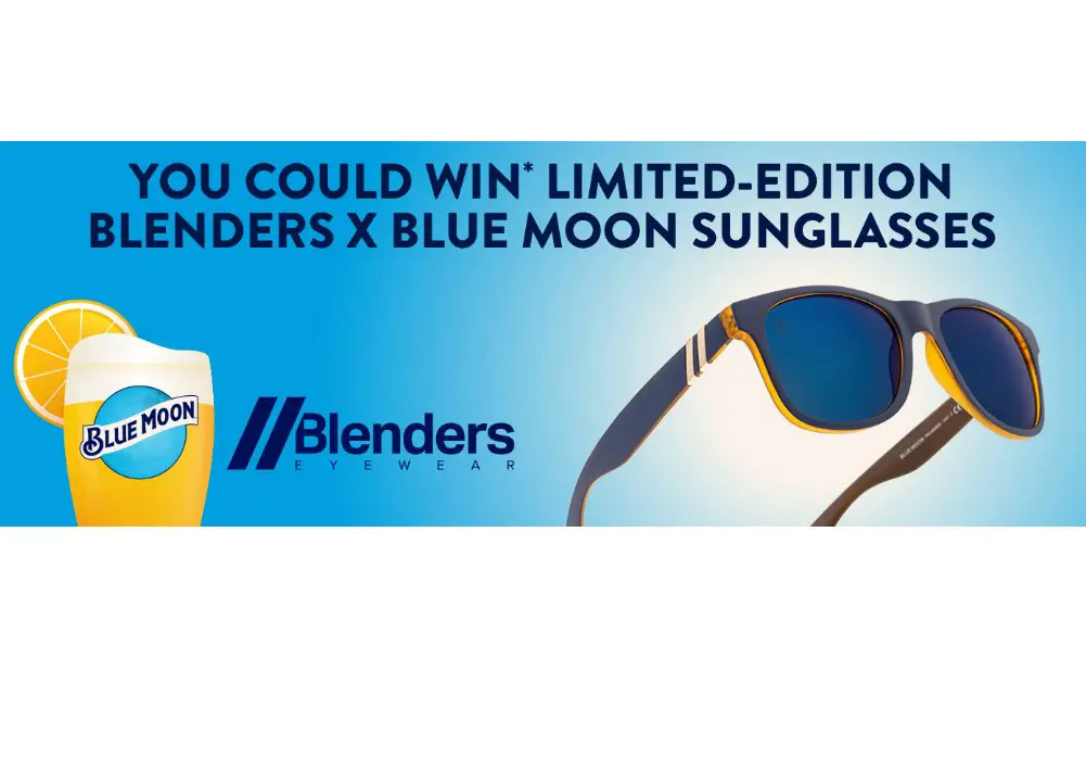 Blue Moon Blenders Sunglasses Sweepstakes - Win A Pair Of Custom Sunglasses (100 Winners)
