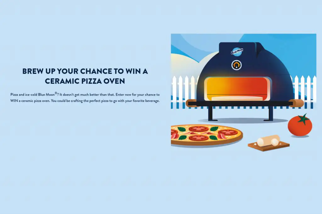 Blue Moon Pizza Oven Sweeps - Win A Ceramic Pizza Oven