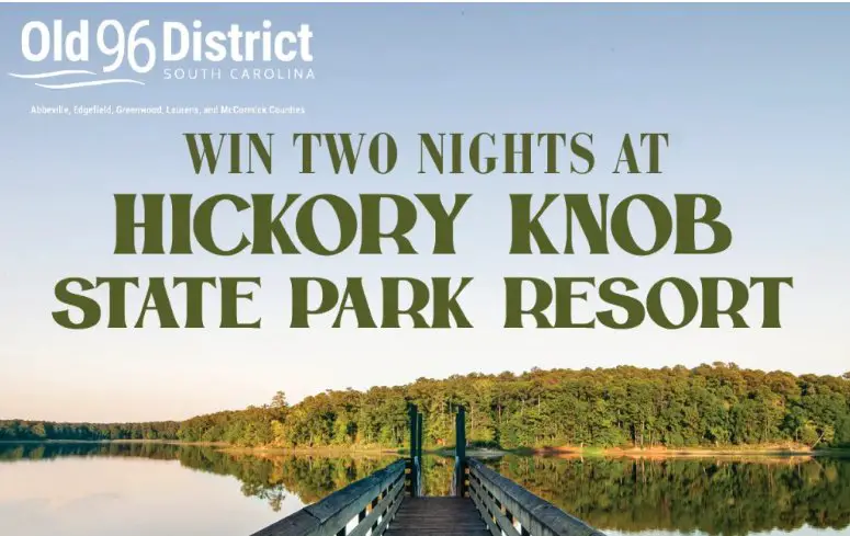 Blue Ridge Outdoors South Carolina Giveaway – Win 2 Nights At History Knob State Park Resort