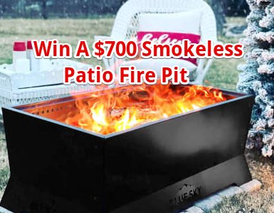 Blue Sky Outdoor Living Winter Wonderland  GIVEAWAY - Win A $700 Smokeless Patio Fire Pit