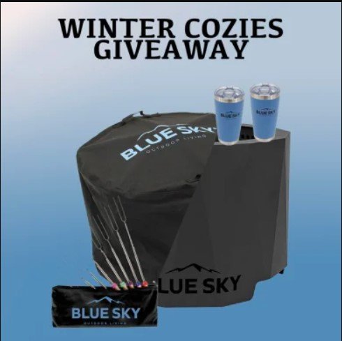 Blue Sky Winter Cozies Giveaway – Win A Peak Smokeless Fire Pit Bundle