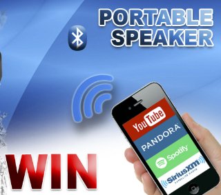 Bluetooth Portable Speaker Giveaway