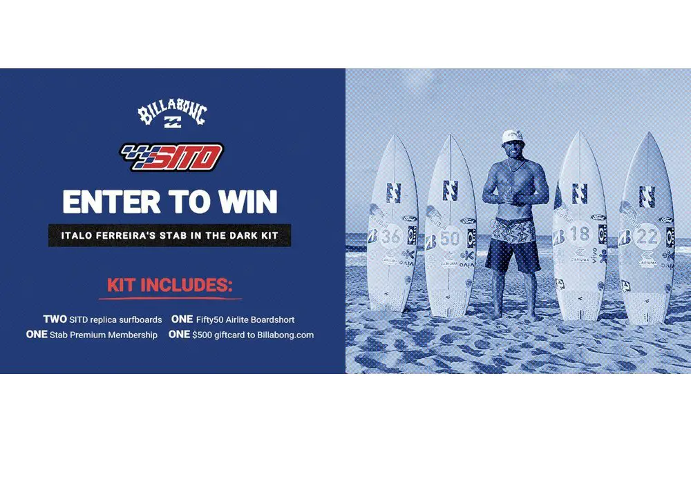 Boardriders Wholesale, LLC Chance To Win Italo Ferreira’s Stab In The Dark Kit Sweepstakes 2023 - Win Two Surfboards, A $500 Voucher And More