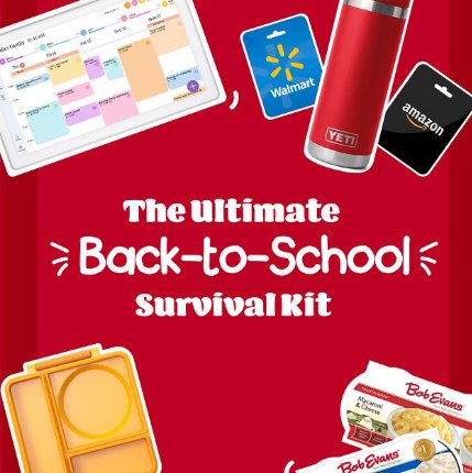 Bob Evans Farms Back-to-School Sweepstakes  - Win a $513 Back-to-School Bundle [50 Winners]