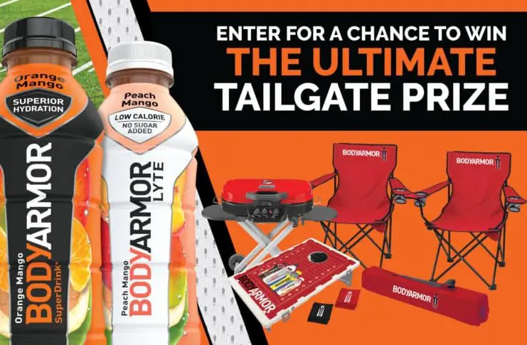 BODYARMOR & KROGER TAILGATE SWEEPSTAKES - Win A Coleman Grill, Chairs & More