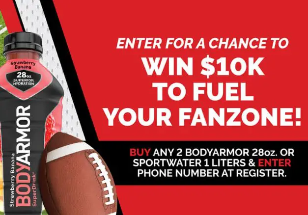 BODYARMOR Circle K Fuel Your Fanzone Sweepstakes  - Win $10,000 Cash