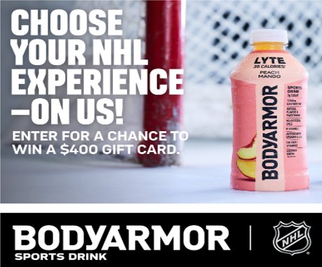 BodyArmor X 2026 Stanley Cup Final Sweepstakes - Win A Trip For 2 To Attend The 2026 Stanley Cup Finals