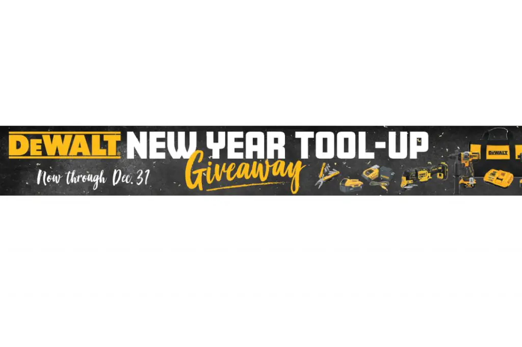 Bomgaars DEWALT New Year Tool-Up Giveaway - Win DEWALT Tools & Accessories