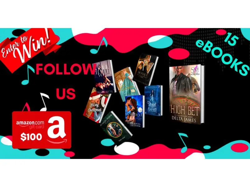Book Throne December TikTok Giveaway - Win A $100 Amazon Gift Card & 15 eBooks