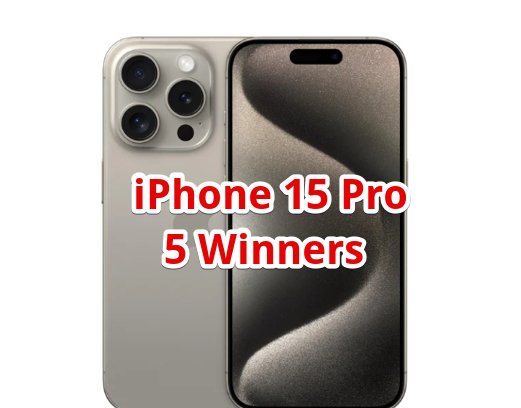 Booked.co iPhone 15 Pro Giveaway – Enter For A Chance To Win A Free iPhone 15 Pro (5 Winners)