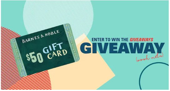 BookRiot Barnes & Noble $50 Gift Card Sweepstakes – Win A $50 Barnes & Noble Gift Card
