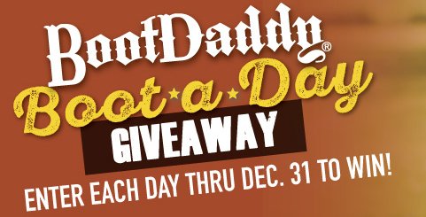BootDaddy Boot Giveaway!
