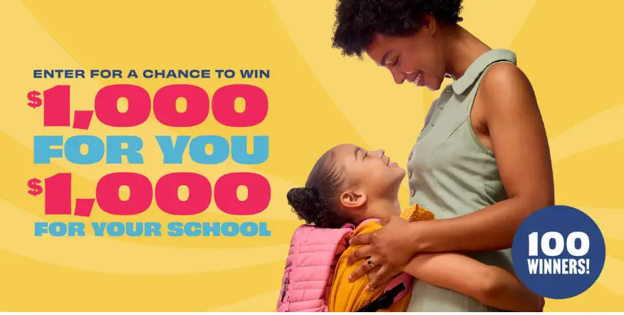 Box Tops For Education Giveaway - Win $1,000 Cash + 10,000 Bonus Box Tops For Your School (100 Winners)
