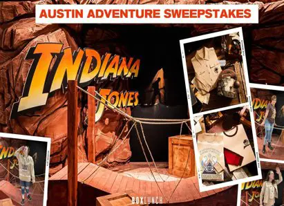 BoxLunch Indiana Jones Austin Adventure Sweepstakes - Win $3,000 Cash For A Trip To Austin & More