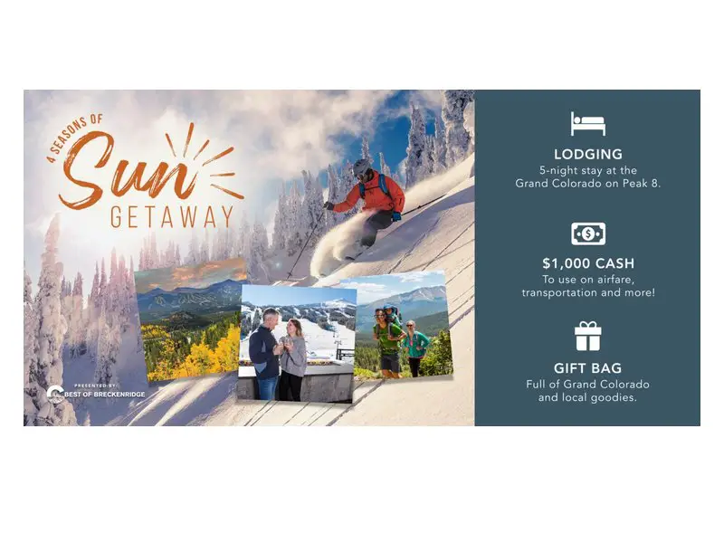 Breckenridge Grand Vacations 4 Seasons Of Sun Getaway - Win A 5-Night Vacation At The Grand Colorado
