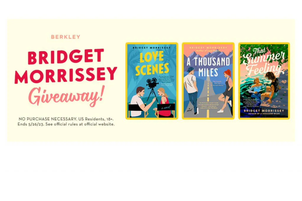 Bridget Morrissey Giveaway - Win Three Perfect For Summer Books