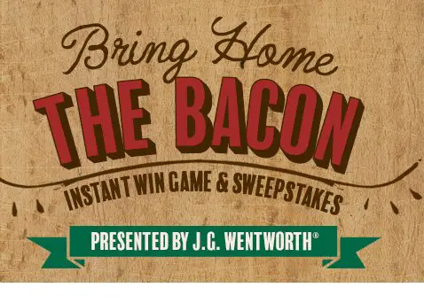 Bring Home The Bacon Instant Win Game