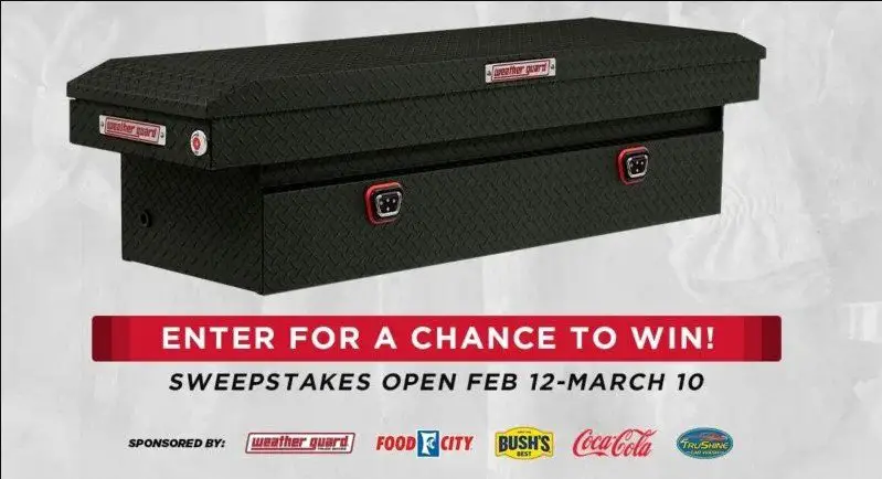Bristol Motor Speedway’s Weather Guard Truck Box Giveaway - Win A Free Truck Box, Food City 500 Race Tickets & More